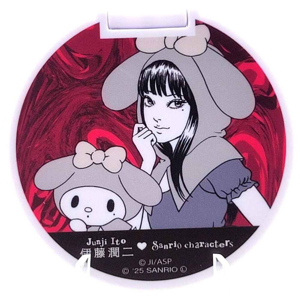Tomie & My Melody - Junji Ito x Sanrio Red Compact Mirror